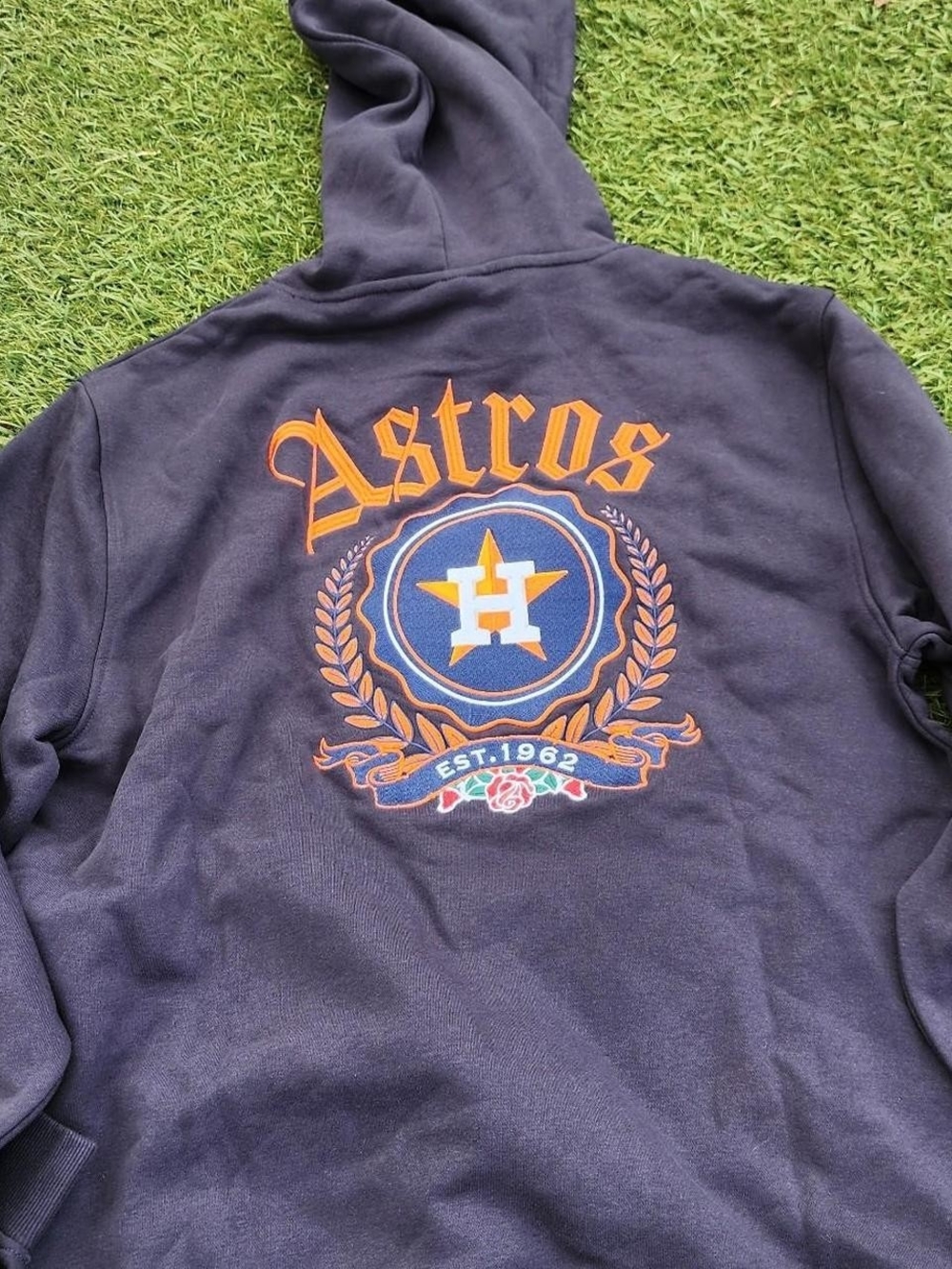New Era Houston Astro Navy & Orange Hoodie
